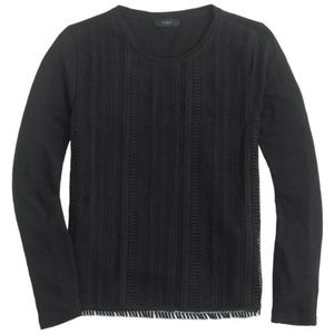 J. Crew Black Long Sleeve Top